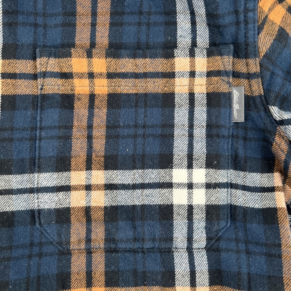 Eddie Bauer Mens Plaid Flannel Long Sleeve Button Up Shirt‎ Size M Medium - Picture 4 of 8